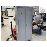Storage Cabinet with Contents on wheels