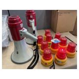 10-North American Signal Co. PSLM4-R Lights, (2) M