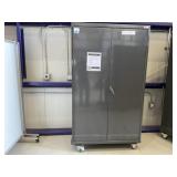 Rolling Metal Shop Cabinet w/ contents