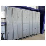 Lockers, 3 - six locker sections