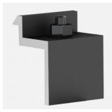 UNIRAC SM BND MIDCLAMP, Size DK, Dark Steel, Integ