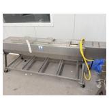 Sanitary Food Processing Dewatering Conveyor w/ Mo