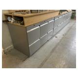 File Cabinets with Wood Top Table (No contests on