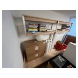 Wood Bench & Shelf (No Contents)