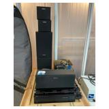 Sony Speakers, Yamaha Disc Player, CyberPower Outl