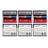 (3) Used Exascend 1TB ZCAM CFast 2.0 Memory Cards