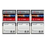 (3) Used Exascend 1TB ZCAM CFast 2.0 Memory Cards