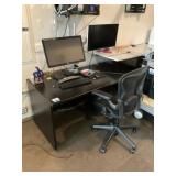 Workstation with Monitors and Herman Miller Aeron