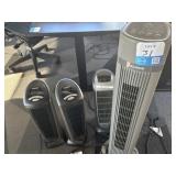 Assorted  heaters & Fan