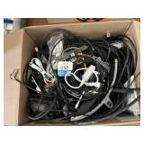 ASSORTED POWER CABLES AND ETHERNET CABLES