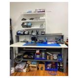 Uline Work Bench with Contents