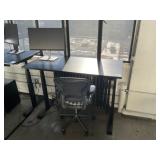Adjustable Height Desk, Herman Miller Chair & Acer