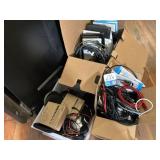 ASSORTED JABRA SPEAKERPHONES; HDMI CABLES; KEYBOAR