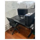 Adjustable Height Desk, Herman Miller Chair & Asus