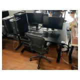 Adjustable Height Desk, Herman Miller Chair & Moni