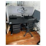 Adjustable Height Desk, Herman Miller Chair & File