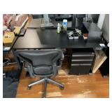Adjustable Height Desk, Herman Miller Chair & File