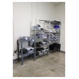 (1) Metro racks with contents