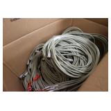 Lot of Neware battery tester cables, clamps, and a