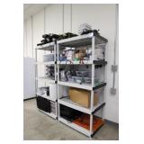 (2) Plastic racks with power supplies and contents