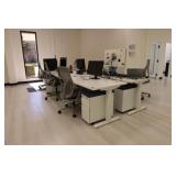 Electric programmable height-adjustable desks