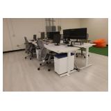 Electric programmable height-adjustable desks