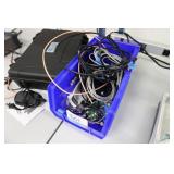 Assorted probes and contents bin