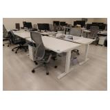 Electric programmable height-adjustable desks