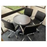 Round Table with (4) Office Chairs