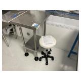 Stainless Steel Table & Stool