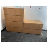2 drawer wood lateral file cabinets