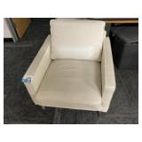 White Vinyl Reception Chair