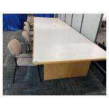 Conference table 168 1/ï¿½ x 54 1/2ï¿½ x 29ï¿½ w/ (6) Ch