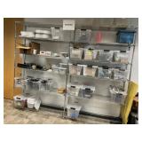 Wire racks 60ï¿½ x 18ï¿½ x 72ï¿½ With Contents