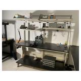 Work Table 72ï¿½ x 30ï¿½ x 36ï¿½ on Wheerls with Content