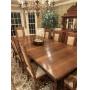 (10) PIECE ASSEMBLED OAK DINING SUITE