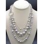 IVANKA TRUMP GRAY PEARL & DIAMOND NECKLACE
