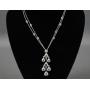 18K DIAMOND CHANDELIER PENDANT NECKLACE, 8.00CTW