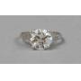 PLATINUM DIAMOND ENGAGEMENT RING, 2.75CT