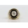 14K BLACK ENAMEL & DIAMOND RING