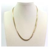 PAIR OF 14K SERPENTINE NECKCHAINS