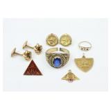 (8) PIECE 10K GOLD JEWELRY GROUP INCL. SCRAP