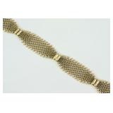 ITALIAN 14K FANCY MESH LINK BRACELET