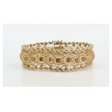 14K FANCY LINK BRACELET
