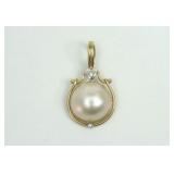 14K MABE PEARL ENHANCER