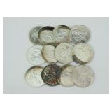 (12) ENGELHARD 1 TROY OZ .999 SILVER ROUNDS