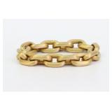 LARGE ITALIAN 18K CABLE LINK BRACELET, 72.7GMS.