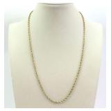 14K ROPE LINK NECKCHAIN