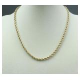 14K ROPE LINK NECKLACE