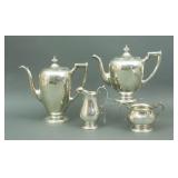 (4) PIECE ASSEMBLED STERLING TEA SERVICE